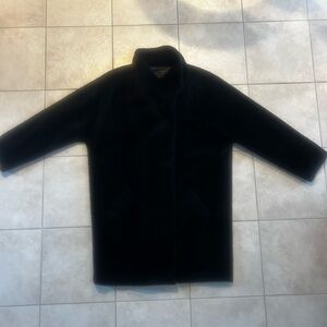 Eileen Fisher Black Textured Fur Jacket